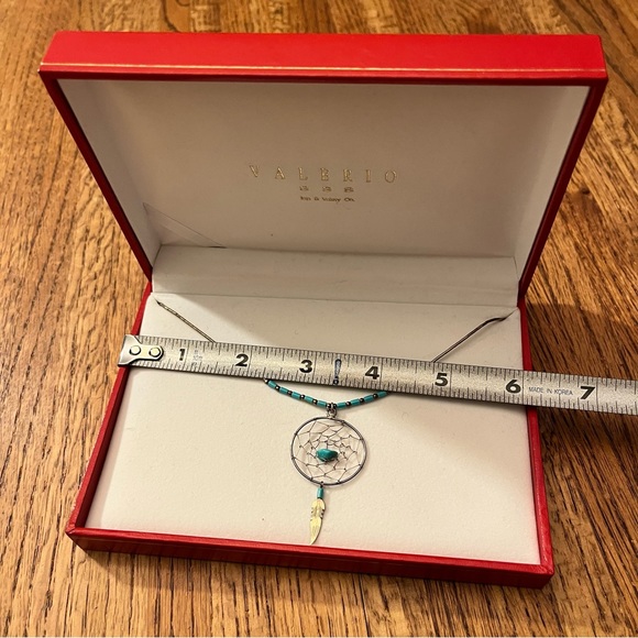 925 Sterling Silver Turquoise Dreamcatcher Necklace - Picture 5 of 10